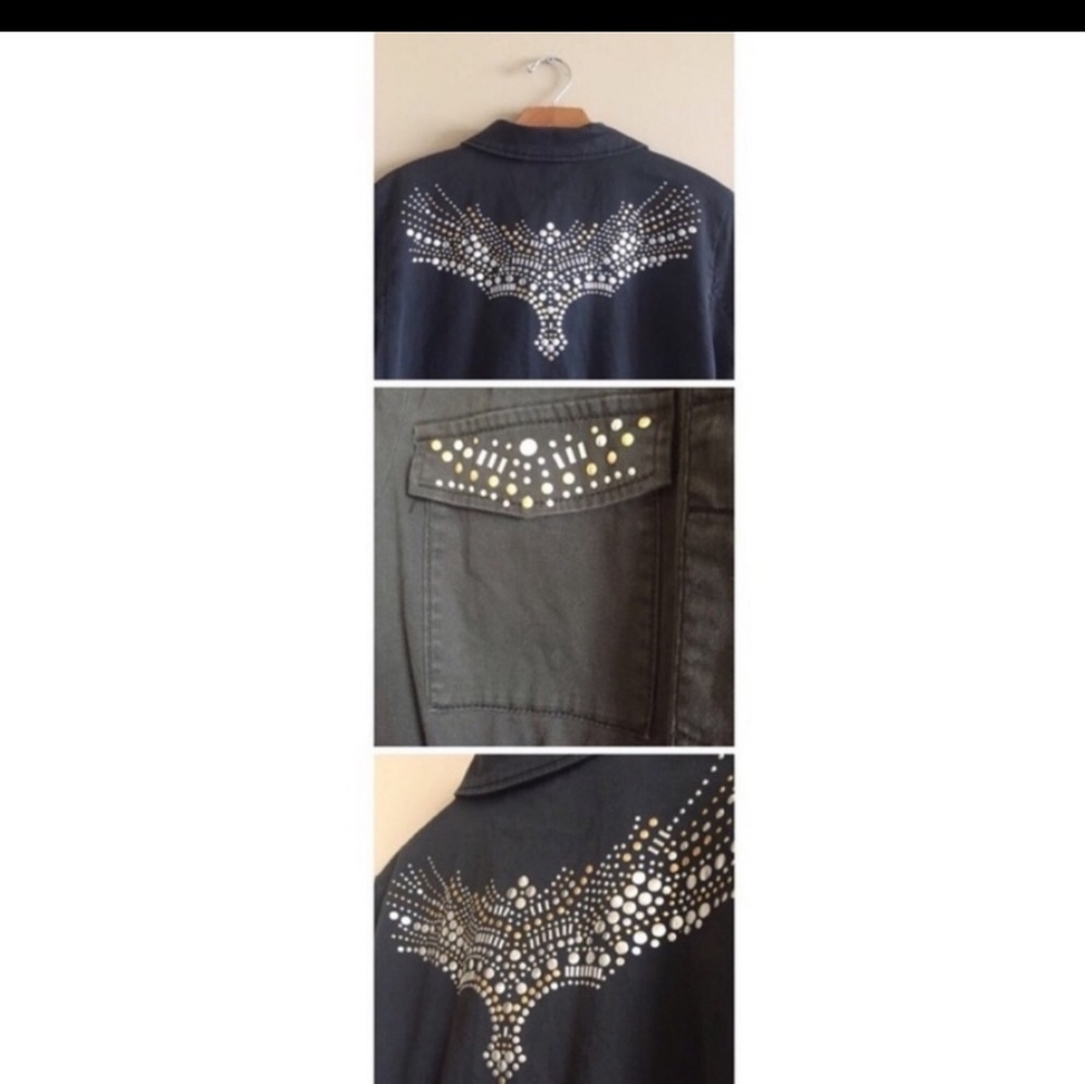 H&M Embellished Military Jacket